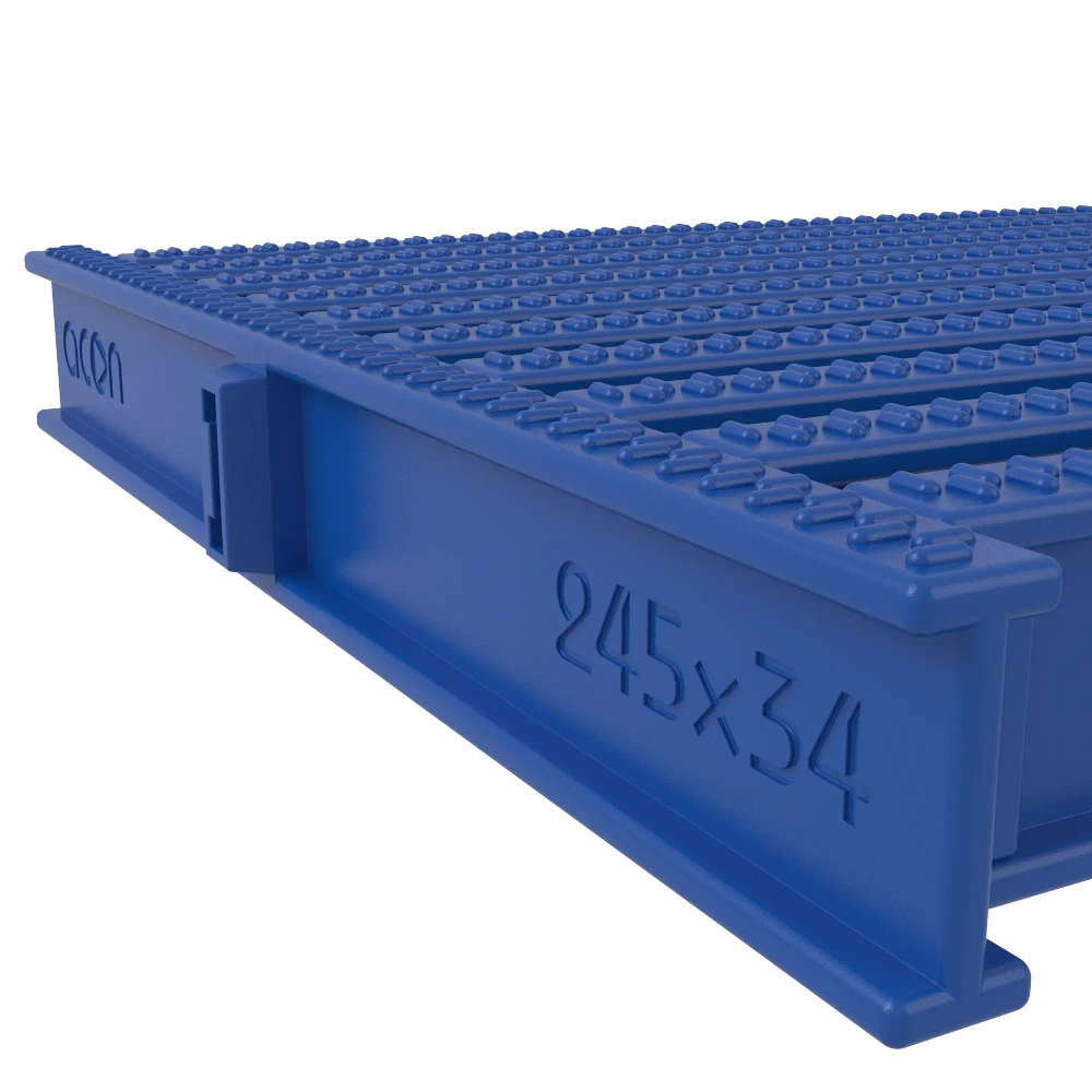 УГЛОВОЙ СЕГМЕНТ ACON 245x34мм, цвет синий