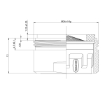 Аэратор Lemark NEOPERL PERLATOR HONEYCOMB LAMINAR, M24, внутренний, ламинарный поток, NP13304-BL