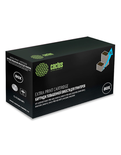 Картридж лазерный Cactus CS-CF280X-MPS CF280XX черный (13000стр.) для HP LJ Pro 400/M401/M425