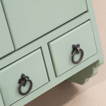 Шкаф навесной Прованс 2 двери 3 ящика для ванной и кухни из массива сосны, эвкалиптовый