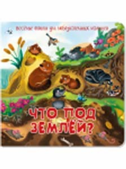 Книжка с двойными окошками ЧТО ПОД ЗЕМЛЕЙ?
