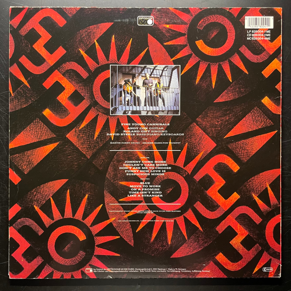 Fine Young Cannibals ‎– Fine Young Cannibals (Германия 1985г.)