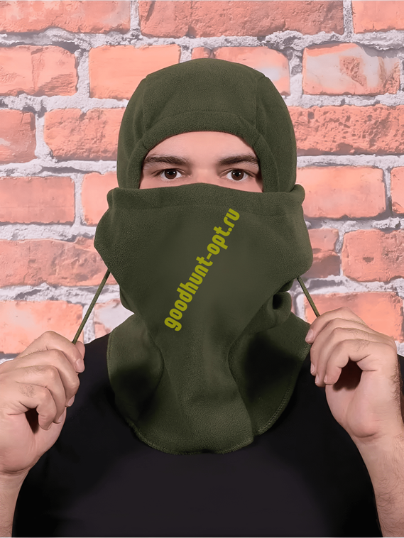 Тактическая зимняя балаклава флисовая Олива