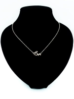 Тонкая цепочка с кулоном Я тебя люблю на 100 языках мира