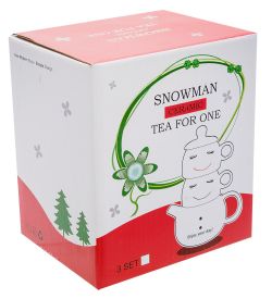 MUG-142/4 Набор из кружки и чайника «Романтичный снеговик»