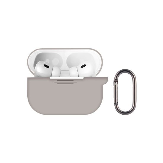 Чехол силиконовый Protective Case с карабином для AirPods Pro 3 Песочный