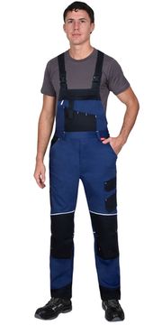 Полукомбинезон "Сириус-Арктик" (синий/черный) тк.мех.стрейч