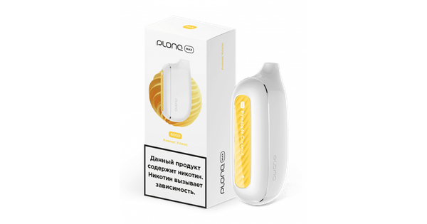 Купить Одноразовый Pod Plonq Plus Max - Ананас Кокос (6000 затяжек)