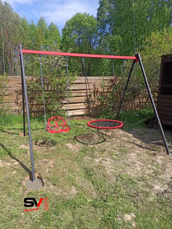 Монтаж уличных качелей Sv Sport