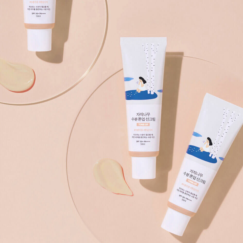 Round Lab Тонирующий солнцезащитный крем Birch Juice Moisturizing Tone-Up Sunscreen SPF50+ PA++++