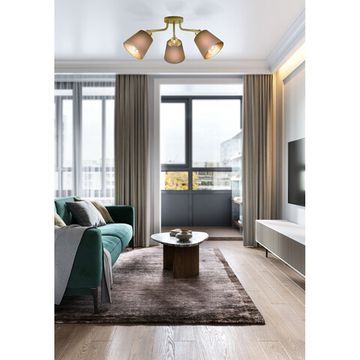 Люстра потолочная 3*E27 31534 кремово-золотой/капучино MASERLO Eglo