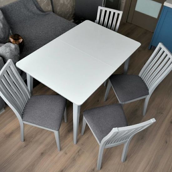 Стол Арека ПР (дуб/тон шале/тон подстолья 1/ножка 7) 80х120(160)