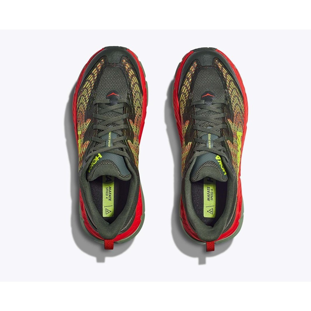 Кроссовки мужские HOKA M MAFATE SPEED 4 Thyme / Fiesta