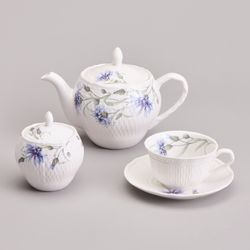 ЧАЙНЫЙ СЕРВИЗ LEFARD "ВАСИЛЬКИ" НА 6 ПЕР. 14 ПР. 800/300/250 МЛ