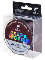 Монофильная леска для рыбалки Salmo Diamond CARP & BIG FISH FLUORO COATED Dark Brown 200/034