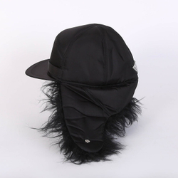 Prada Mohair Fur Neylon Hat