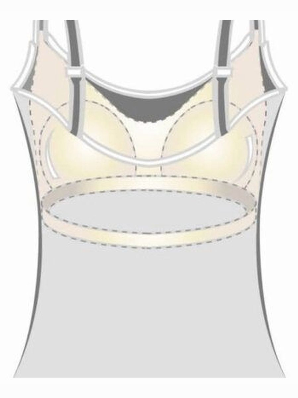 Бюстгальтер со встроенным бюстгальтером после мастэктомии 44 RU черный, Fashion Amoena