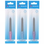 Пилка для ногтей металлическая на блистере «Ultramarine», цвет ручки микс, цвет пилки серебро,12,7см