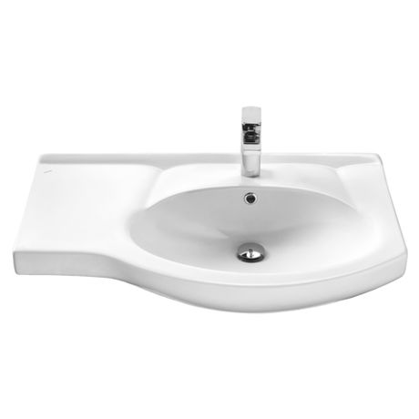 Раковина в ванную Santek Коралл 83 с левым крылом