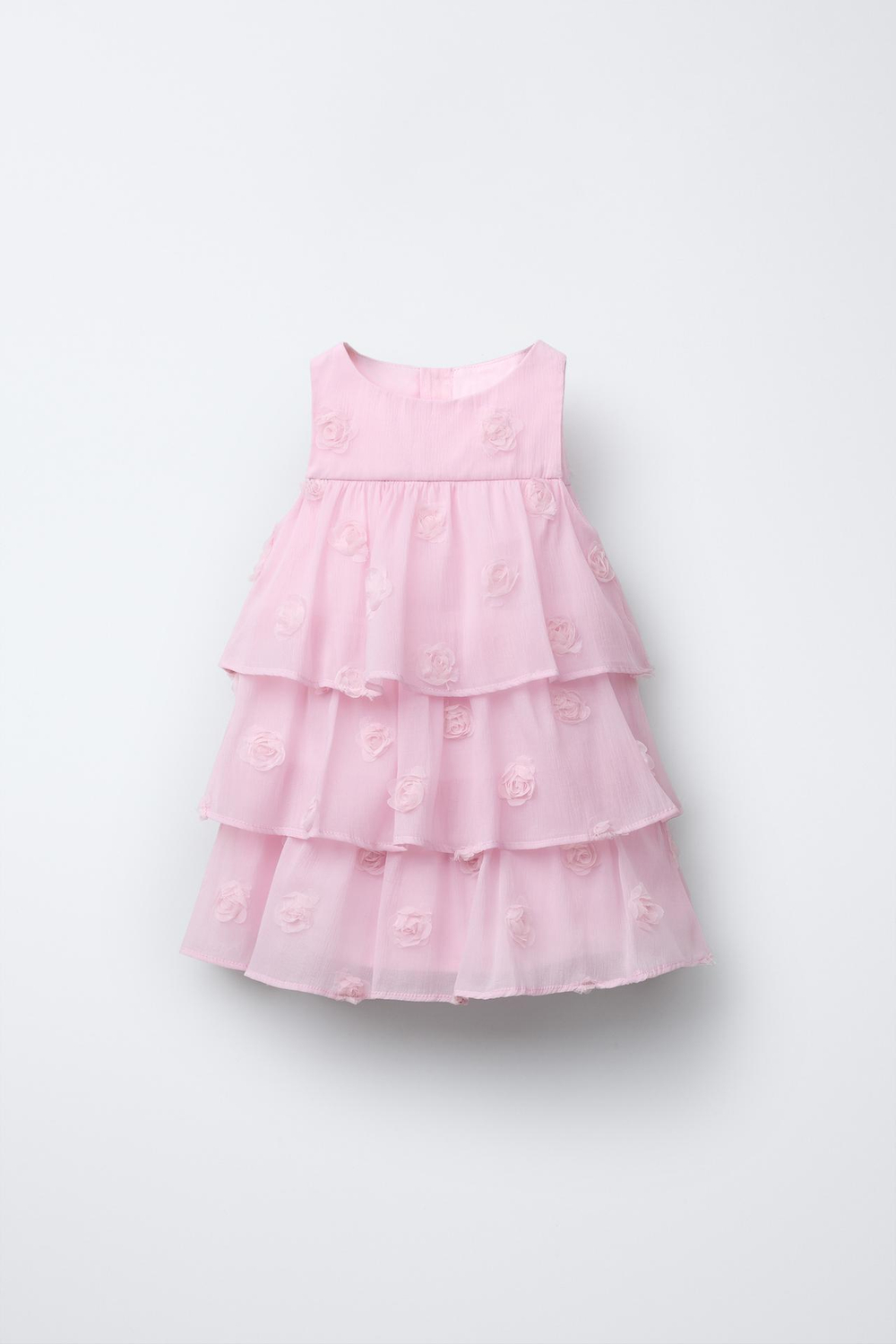 ZARA ПЛАТЬЕ С КОНТРАСТНЫМИ ЦВЕТАМИ, РОЗОВЫЙ