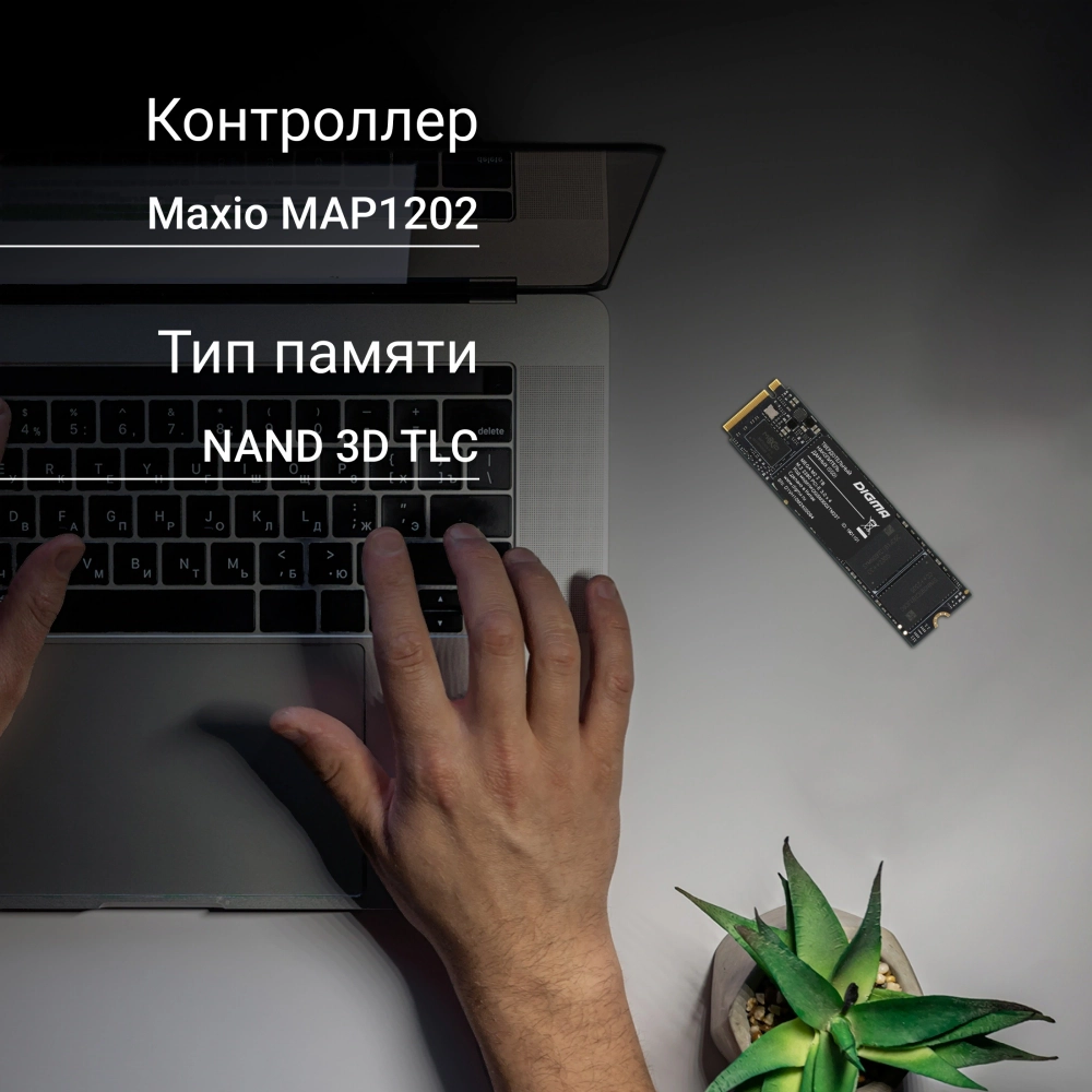 Накопитель SSD Digma 2Tb DGSM3002TM23T Mega M2 M.2 2280