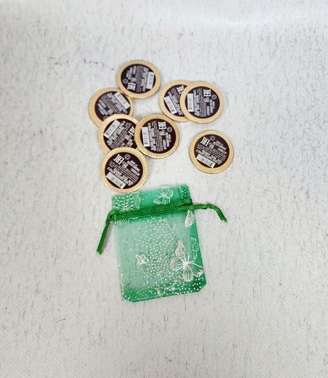 Мешок для подарков бирюза 20 шт