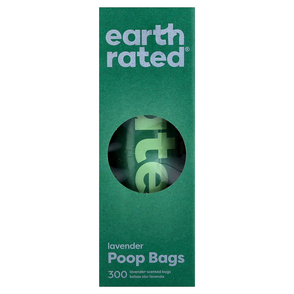 Earth Rated, Мешки для собачьих отходов, бледно-лиловые, 300 мешков