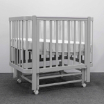 Кроватка ANTEMI Terra Light NEW с маятником, 100х70, арт. НИК 17к серая