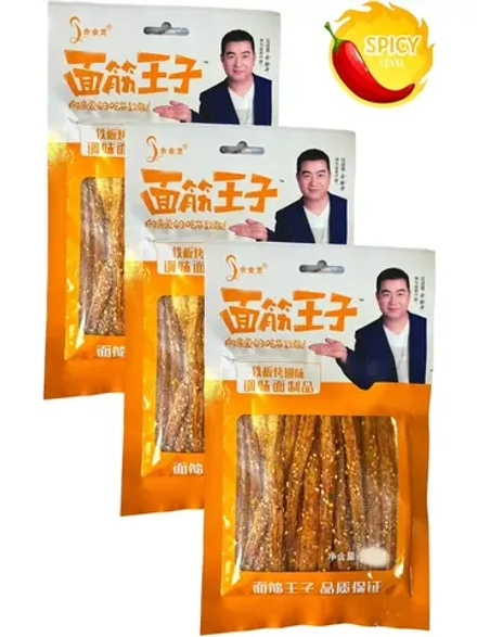 Острые азиатские снеки со вкусом крылышек 76 г * 3 шт