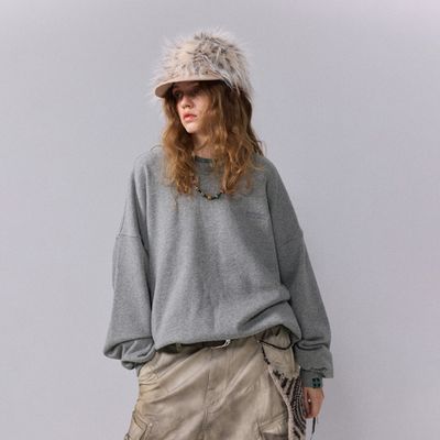 Свитшот Nothomme Monterest Retro Mountain-Inspired Speckled Fleece Crewneck Sweatshirt