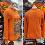 Вязаный трикотаж Хлопок Оранжевый