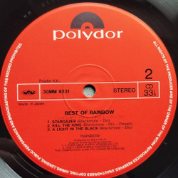 Винтажная виниловая пластинка LP The Best Of Rainbow (Japan 1982) (No Obi) Lost In Hollywood