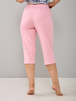 Пижама с бриджами КД-063/розовый-белыеогурцы