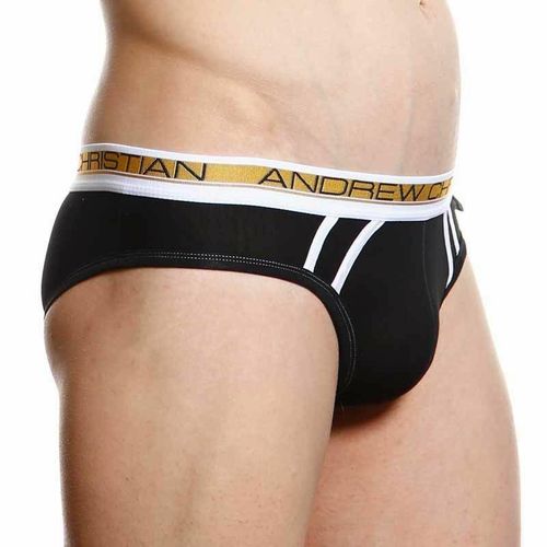 Мужские трусы брифы черные Andrew Christian Slim Focus Brief Black