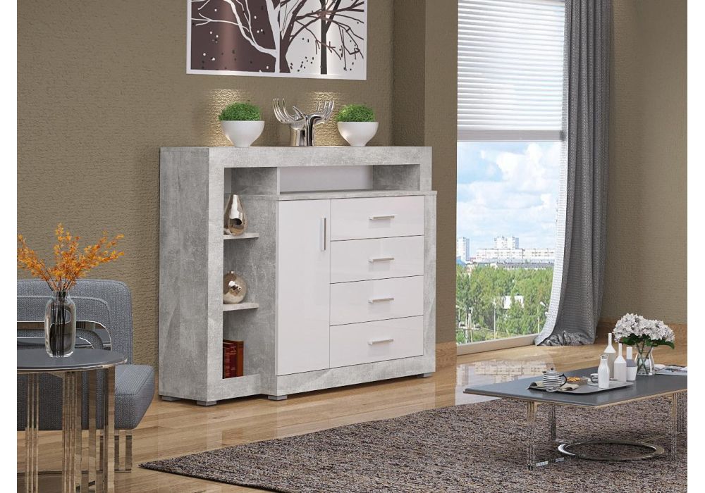 Комод Mирандa atelier / белый глянец