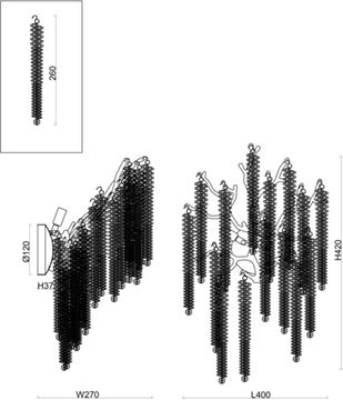 Настенный светильник (бра) 3*G9 FR1010WL-03G золото Mineral Crystal Freya