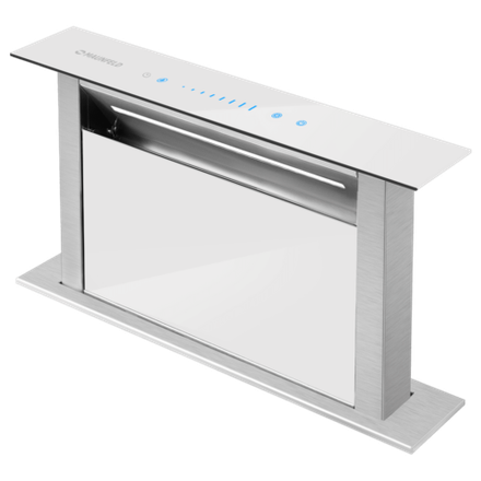 Кухонная вытяжка встраиваемая в столешницу Maunfeld Prestige 90 White
