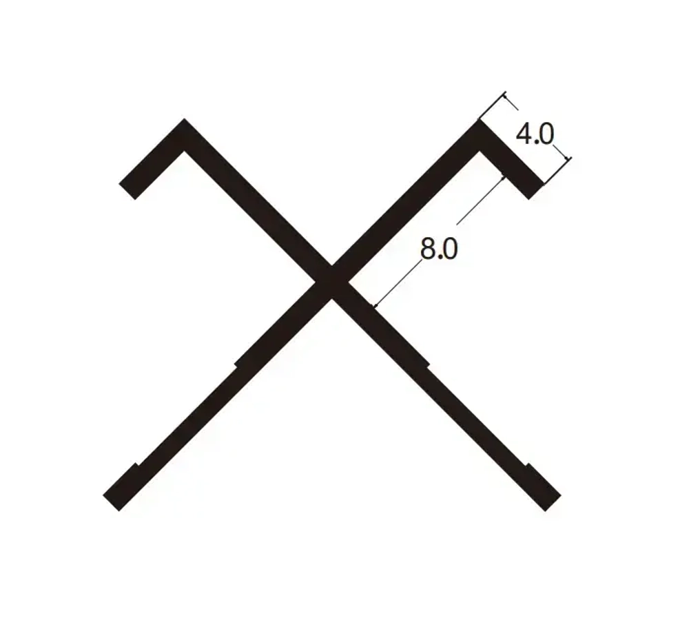 Угловой наружный профиль 8401