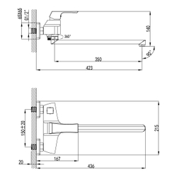 Смеситель Lemark Unit LM4517C для ванны