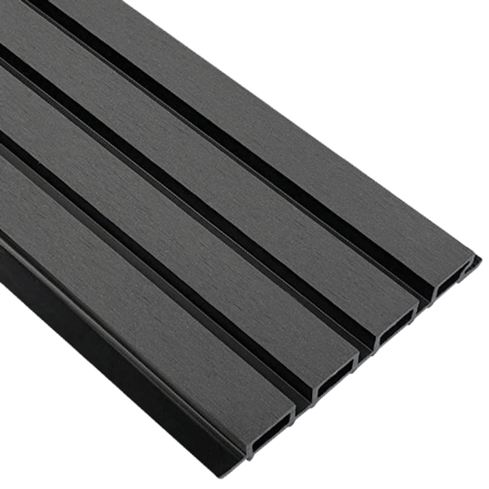 Фасадная реечная панель EasyDecking Wood-X 219х26х3010 Черное дерево Шлифованная
