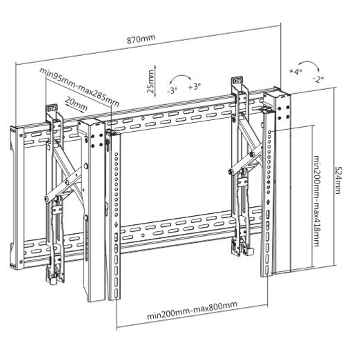 Крепление для дисплея настенное FIX LVW06-48T