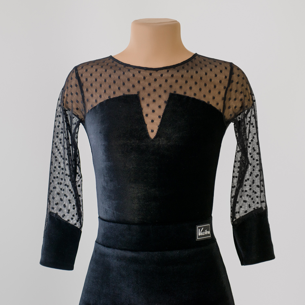 черное платье для танцев