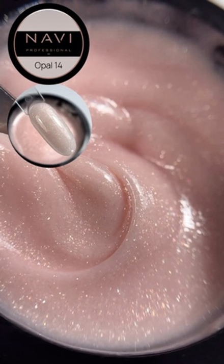 Камуфлирующий smart gel с шиммером OPAL 14 NAVI Professional 15мл.