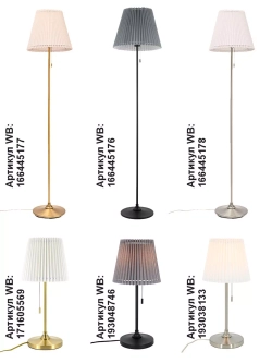 Напольный торшер с абажуром Лофт