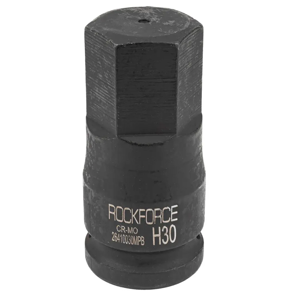 Головка-бита ударная 6-гранная 30мм, 3/4'' RockForce RF-26410030MPB