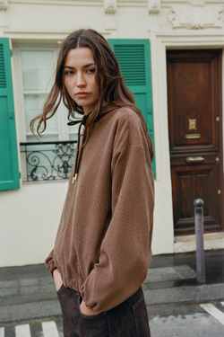 ZARA БОМБЕР С КАПЮШОНОМ, РЫЖЕВАТО-КОРИЧНЕВЫЙ