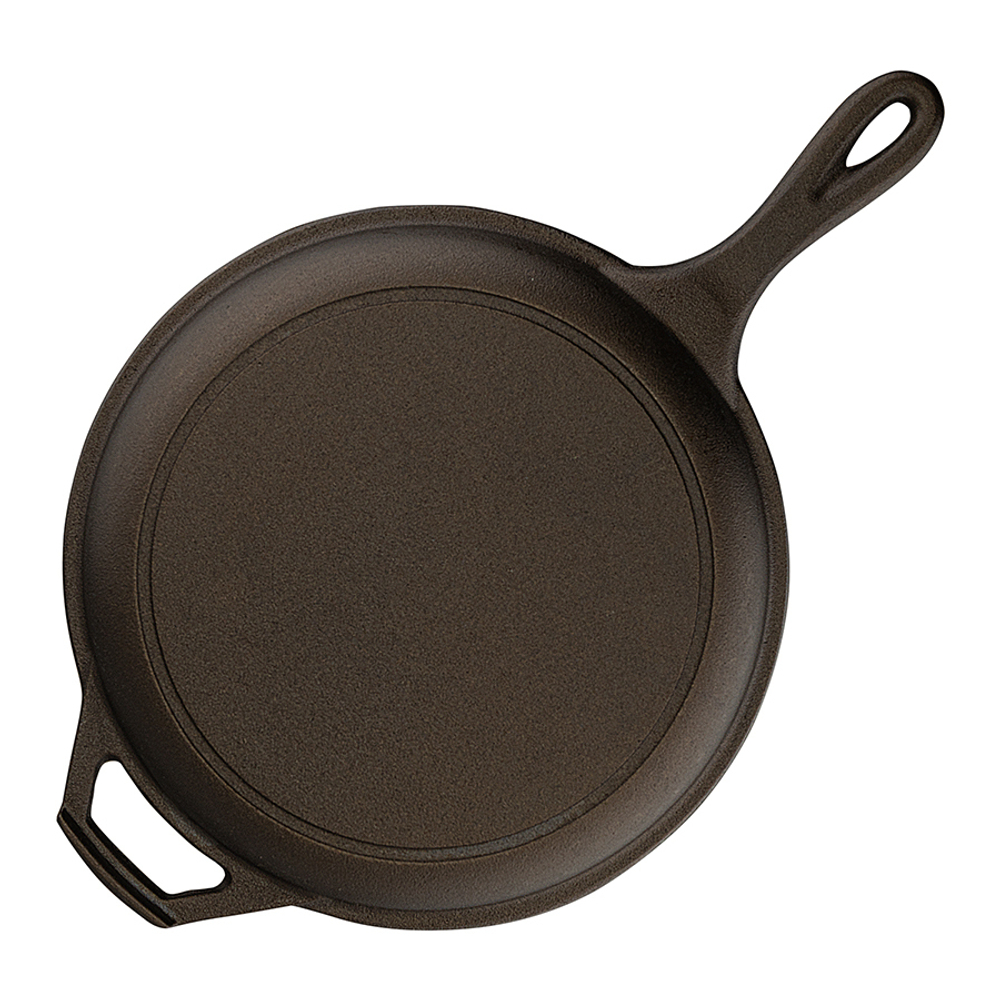 Набор сковород чугунных brasen с масляной полировкой, D25 см, 2 шт.