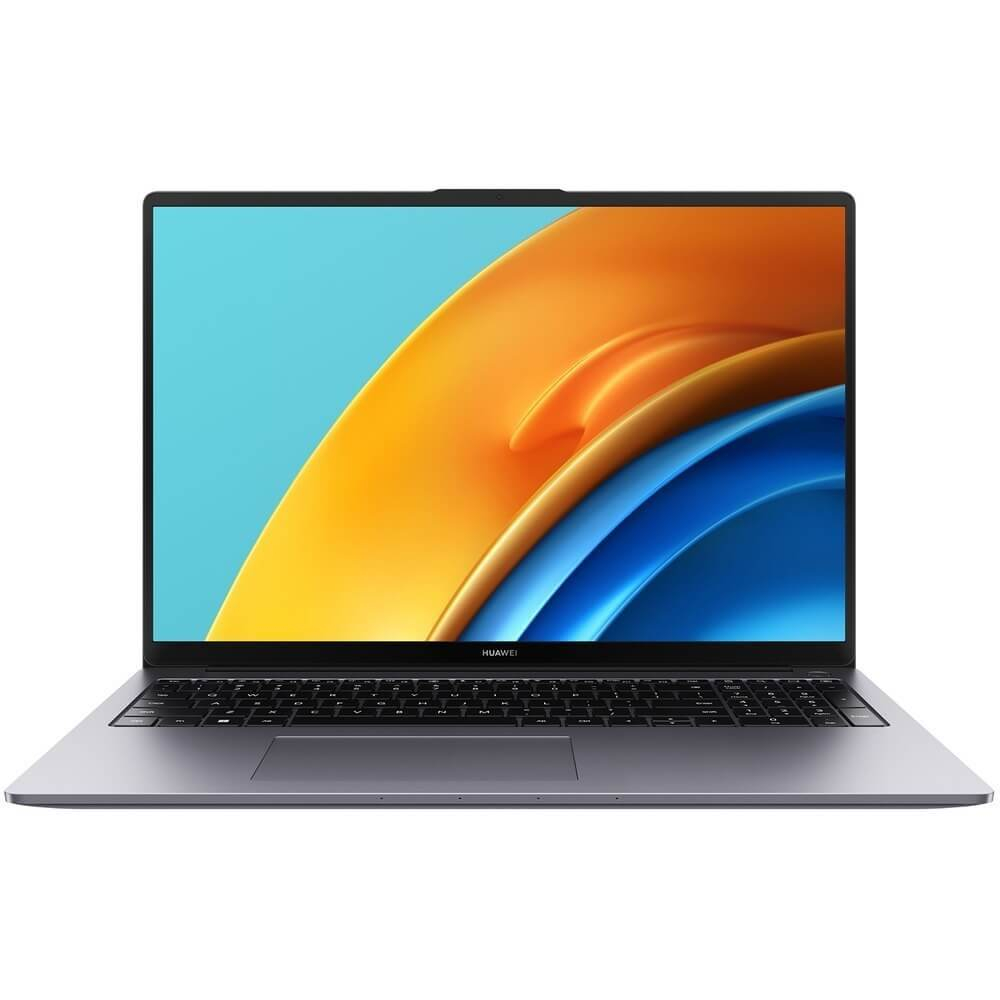 Ноутбук Huawei 16" MateBook D 16 , IPS, Intel Core i7 12700H 2.3ГГц, 16ГБ, 512ГБ SSD, Intel Iris Xe graphics , Windows 11 Home, 53013ESY, серый