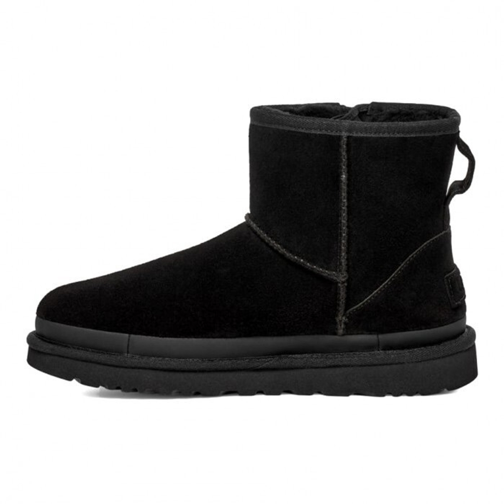 UGG Classic Mini Zipper Tape Logo Black