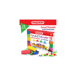 Пластилин 12цв. Пифагор со стеком 180г.